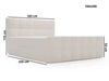 Boxspringbett mit Bettkasten 160x200 Bouclé-Stoff Alicante Beige
