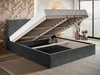 Polsterbett mit Bettkasten und Lattenrost 140x200 Esma Beige
