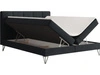 Boxspringbett mit Bettkasten 140x200 Vendi Schwarz