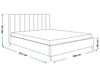 Polsterbett mit Lattenrost 160x200 Snazi Schwarz