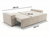 Schlafsofa mit Bettfunktion und Bettkasten Sivra Schwarz