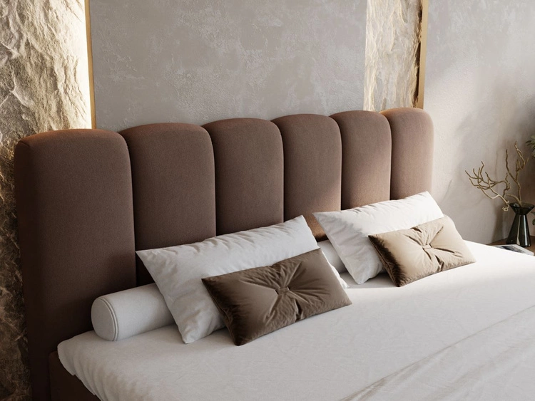 Boxspringbett mit Bettkasten 200x200 Cloud Braun