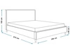 Polsterbett mit Lattenrost 180x200 Grenada Hellgrau