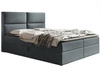Boxspringbett mit Bettkasten 120x200 Hera Dunkelgrau