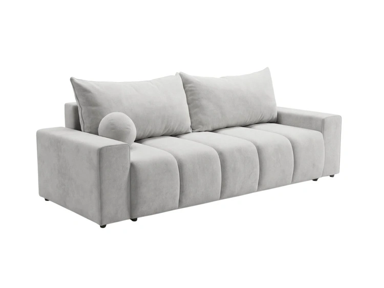 Schlafsofa mit Bettfunktion und Bettkasten Miro Grau