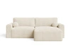 Ecksofa L-Form mit Schlaffunktion und Bettkasten Aurora Beige