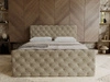 Boxspringbett mit Bettkasten 180x200 Lunaris Hellbraun