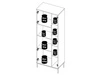 Vitrinenschrank Soroko Hickory