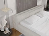 Polsterbett mit Bettkasten und Lattenrost 140x200 Lipari Beige