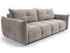 Schlafsofa mit Bettfunktion und Bettkasten Bene Grau
