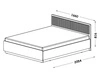 Doppelbett 160x200 Pascale Nussbaum Warmia, Schwarz