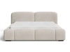Polsterbett mit Bettkasten und Lattenrost 180x200 Aubi Beige