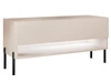 TV-Schrank 90 cm mit LED-Beleuchtung und schwarzen Metallbeinen Aurelie Kaschmir matt