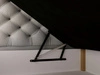 Boxspringbett mit Bettkasten 140x200 Bergamo Hellgrau