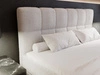 Boxspringbett mit Bettkasten 200x200 Bouclé-Stoff Alicante Grau