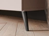 TV-Lowboard mit Türen und LED-Beleuchtung auf Schwarzen Metallbeinen 100 cm Noaé Kaschmir