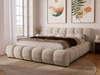 Polsterbett mit Bettkasten und Lattenrost 140x200 Doria Beige