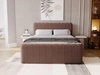 Boxspringbett mit Bettkasten 160x200 Osteno Braun