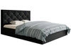 Polsterbett mit Bettkasten und Lattenrost 160x200 Salento Schwarz