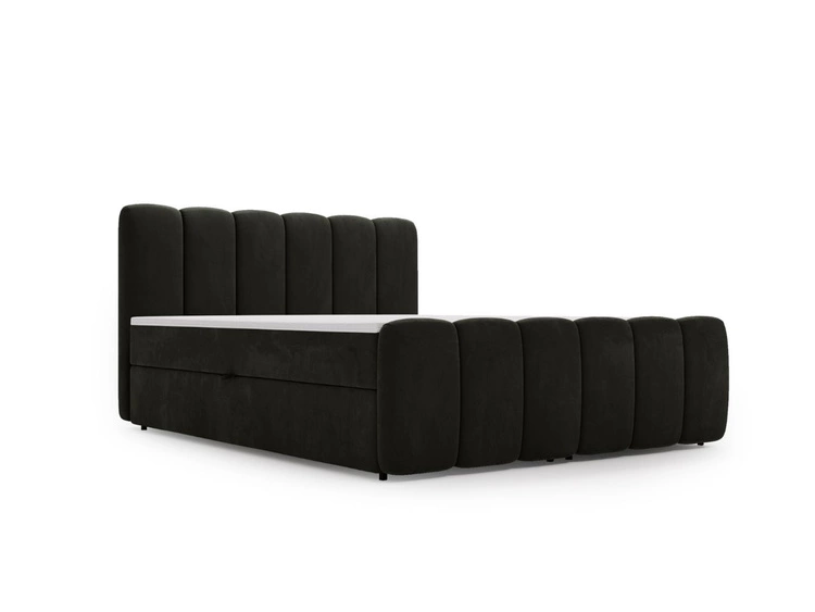 Boxspringbett mit Bettkasten 140x200 Cloud Dunkelgrau