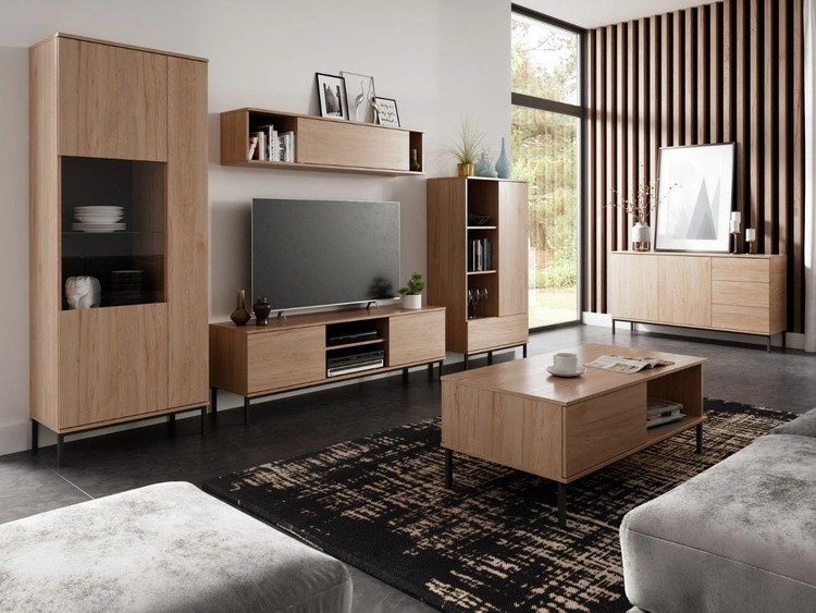 Kommode mit Türen und Schubladen Soroko Hickory