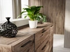 Wohnzimmer-Set im Loft-Stil Lunelie Eiche Flagstaff