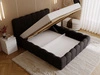 Polsterbett mit Bettkasten und Lattenrost 160x200 Smile Schwarz