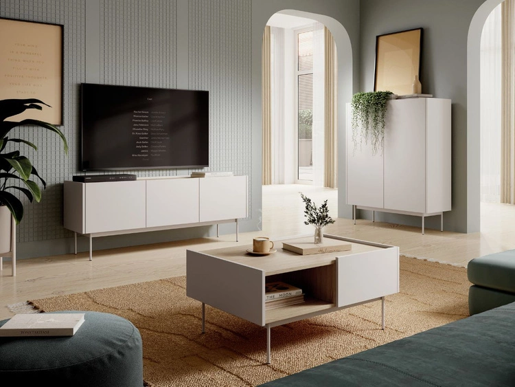 Couchtisch mit Stauraum Drevo Cashmere