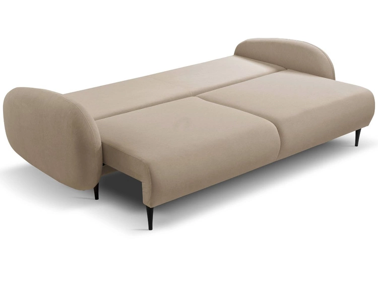 Schlafsofa mit Bettfunktion und Bettkasten Alta Braun