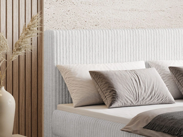 Boxspringbett mit Bettkasten 200X200 Brisa Grau