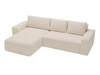 Ecksofa L-Form Links mit Schlaffunktion und Bettkasten Tazones Beige