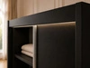 Schiebetürenschrank 150 cm mit LED-Beleuchtung Diano Schwarz