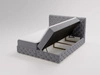 Boxspringbett mit Bettkasten 180x200 Canolo Grau