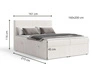 Boxspringbett mit Bettkasten 160X200 Brisa Creme