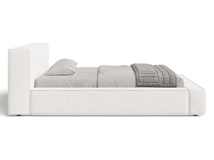 Polsterbett mit Bettkasten und Lattenrost 180x200 Mali Creme