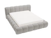 Polsterbett mit Bettkasten und Lattenrost 180x200 Doria Hellgrau