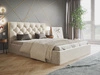 Polsterbett mit Bettkasten und Lattenrost 120x200 Selva Beige