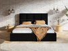 Polsterbett mit Bettkasten und Lattenrost 160x200 Malo Schwarz