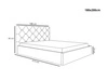 Polsterbett mit Bettkasten und Lattenrost 180x200 Salento Schwarz