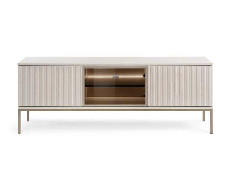 TV-Lowboard mit Türen und Led Deo Kaschmir
