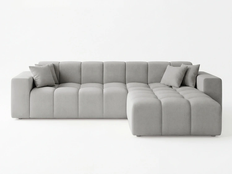 Ecksofa L-Form Rechts Moderne Ecksofa Loopo Grau