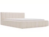 Polsterbett mit Bettkasten und Lattenrost 120x200 Split Creme