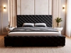 Polsterbett mit Bettkasten und Lattenrost 120x200 Astra Schwarz