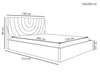 Polsterbett mit Bettkasten und Lattenrost 120x200 Corti Grau