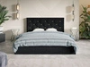 Polsterbett mit Bettkasten und Lattenrost 120x200 Salento Schwarz