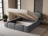 Polsterbett mit Bettkasten und Lattenrost 120x200 Aubi Dunkelgrau