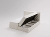 Boxspringbett mit Bettkasten 160x200 Canolo Creme