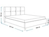 Polsterbett mit Lattenrost 160x200 Luxe Hellgrau