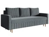 Schlafsofa mit Bettfunktion und Bettkasten Castelo Dunkelgrau