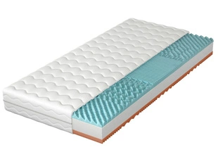 Schaumstoffmatratze mit 7 Härtezonen und profiliertem Schaumstoff Rovii 160x200